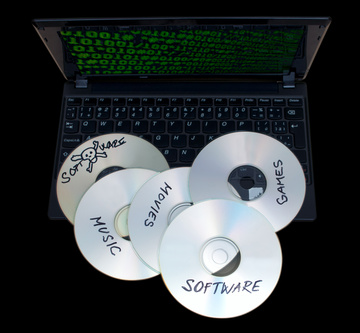 CD copyright laws exist for content on audio CDs. Similar laws exist for movies on DVDs and Blu-ray discs.