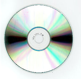 A recordable CD or CD-R with phthalocyanine dye and silver alloy metal layer. When viewing the disc from the base side, it appears light green in color.