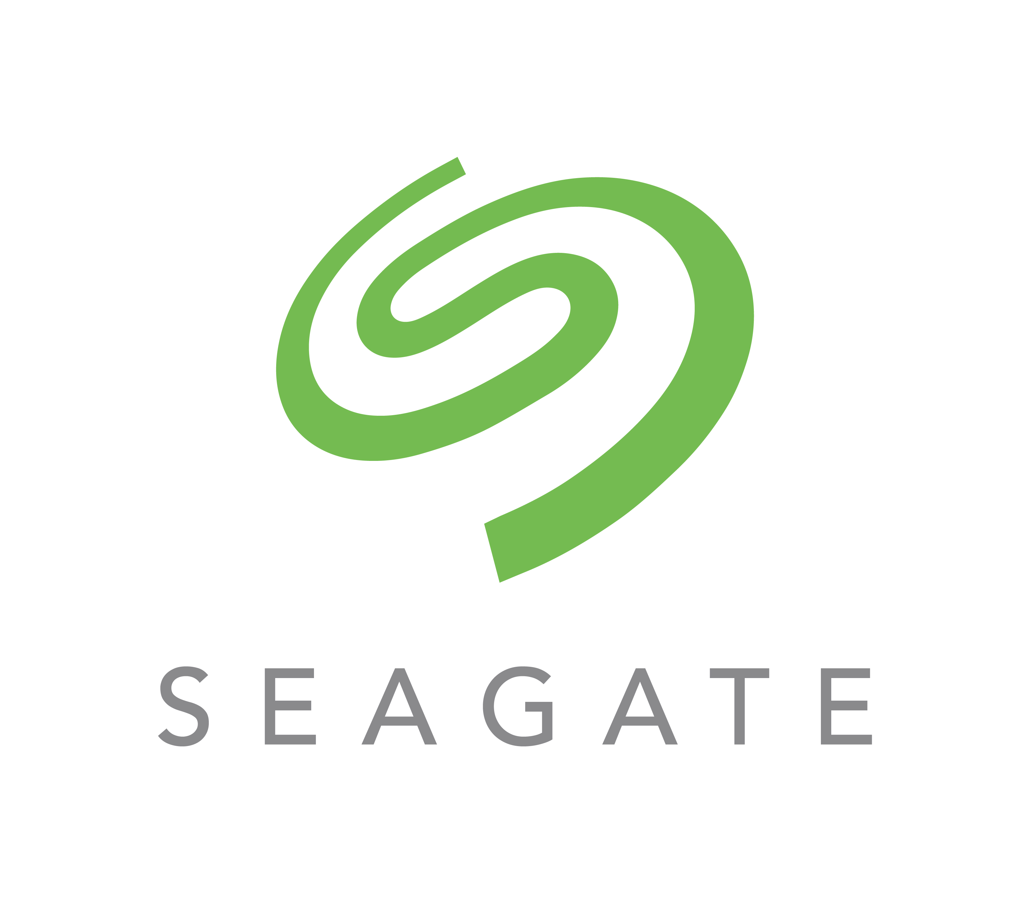 Seagate hard drives company logo.