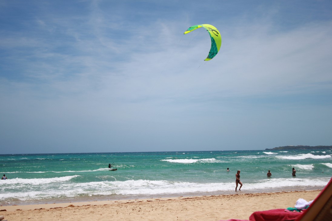 Beach in Punta Cana Dominican Republic. This and other digital photographs from vacations can be backed up by using online photo storage or cloud storage services.