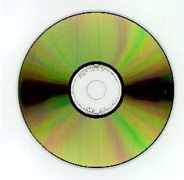 An archival recordable CD or gold CD with phthalocyanine dye and gold metal layer. When viewing the disc from the base side it appears gold in color.