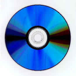 A non-archival recordable DVD or DVD-R with a silver alloy metal layer. The disc will usually appear blue or purplish blue in color when viewed by the base side.