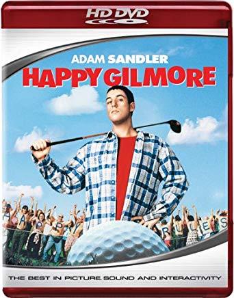 A HD-DVD or high definition movie disc of Happy Gilmore.