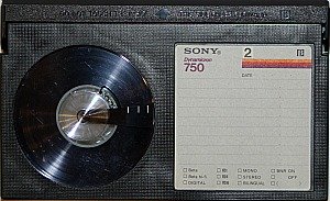 Sony Betamax videotape cassette, a one time VHS competitor, has a smaller cassette size than VHS.