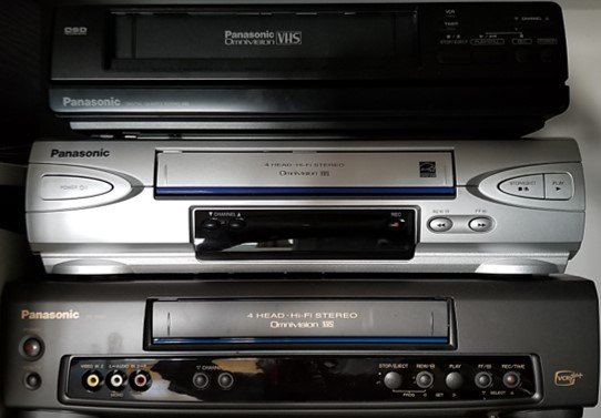 VCRs for playing VHS videotapes. When tranferring VHS to DVD or other digital video format, use the best quality VCR in the best condition to perform the transfer.